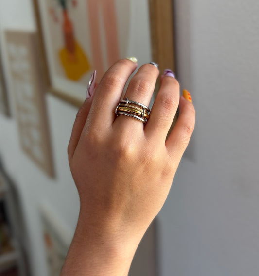 Nabela Two Tone Diamond Ring