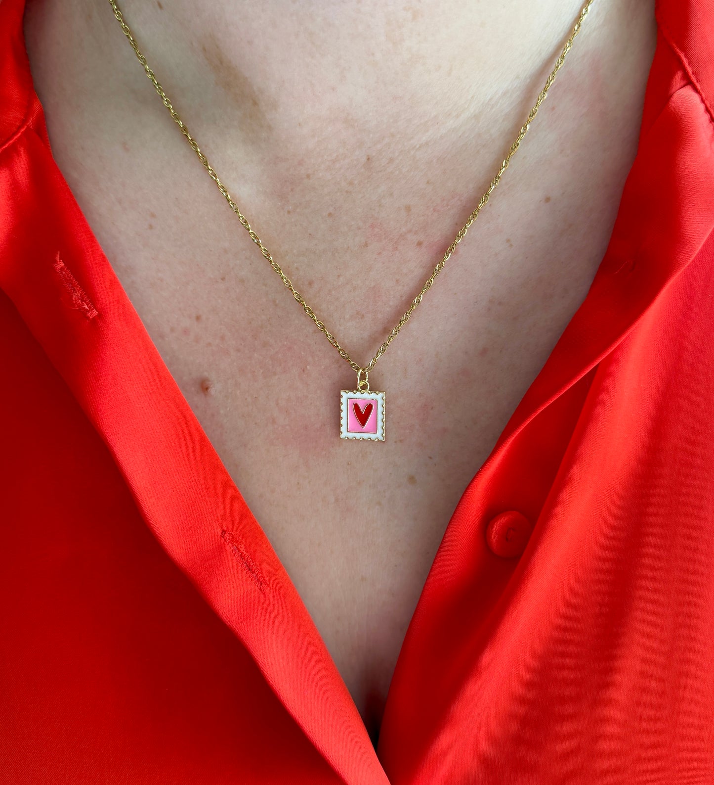 Love Stamp Necklace