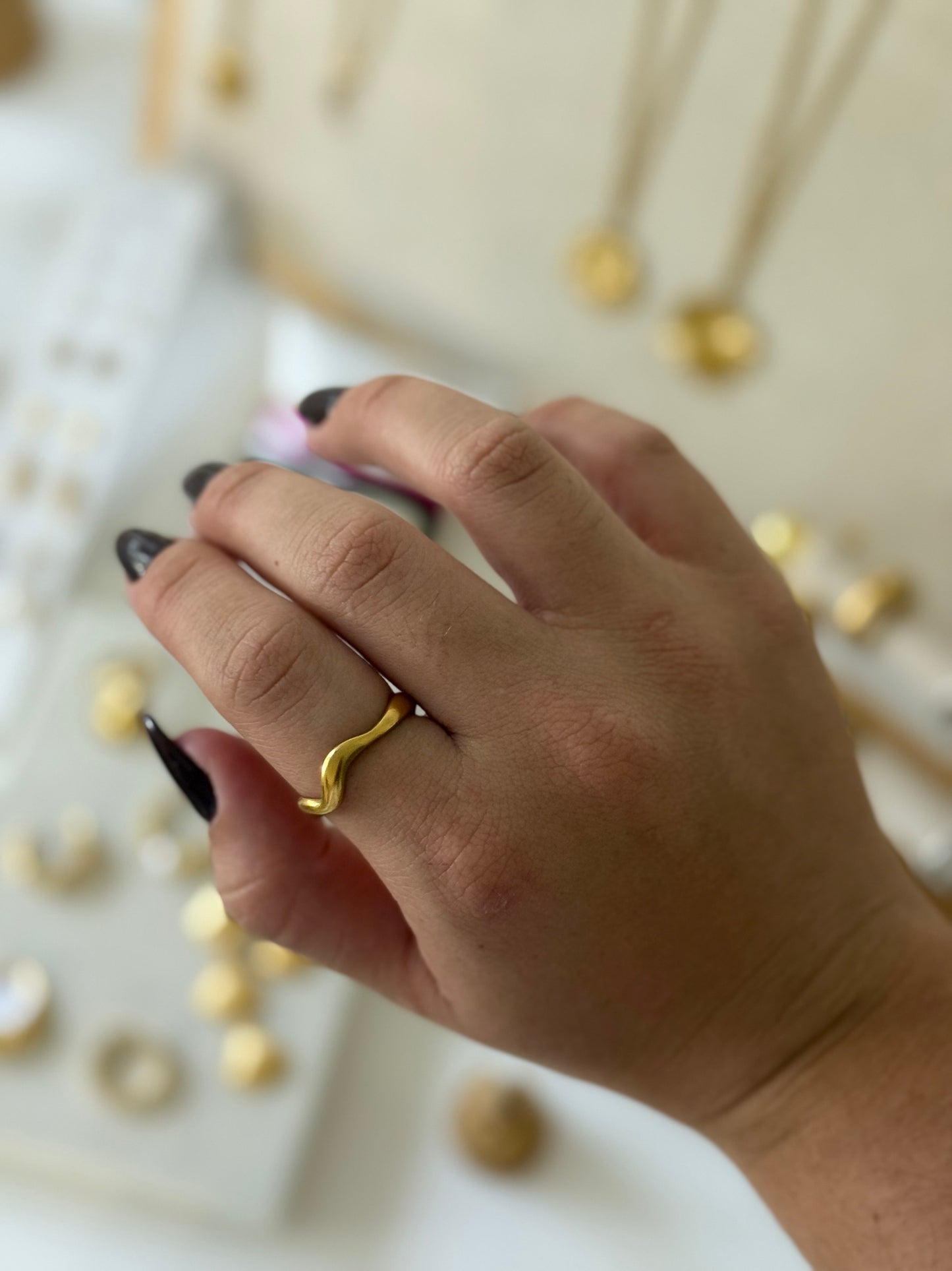 Wave Adjustable Ring